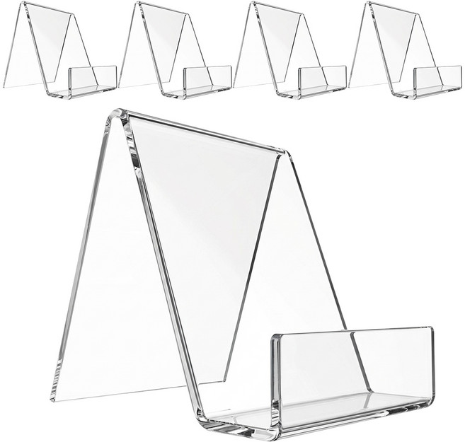 카로히포 다용도 아크릴 책꽂이 스탠드 거치대 진열대 5개, 투명