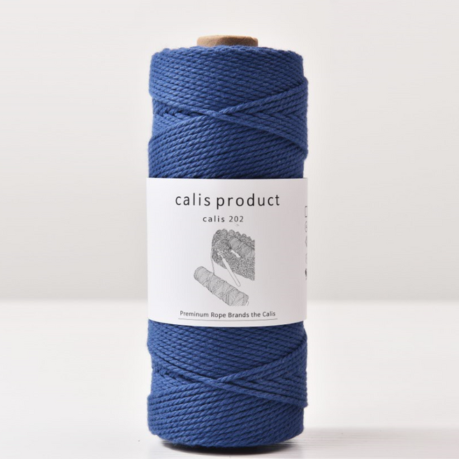 2.0mm 160yard 퓨어 코튼 순면 꼰사 마크라메 재료, 1개, DEEP NAVY #31