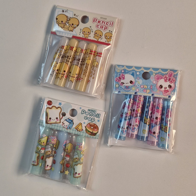 헤이세이 레트로 크럭스 연필캡 3종, 낫토짱