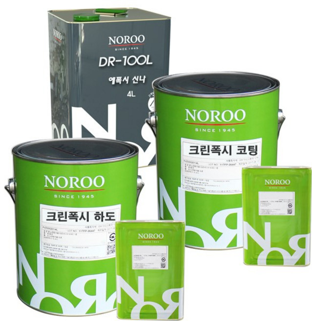 노루페인트 바닥용 에폭시 크린폭시 하도 상도 신나, 크린폭시 하도 3L 투명, 3L, 1개