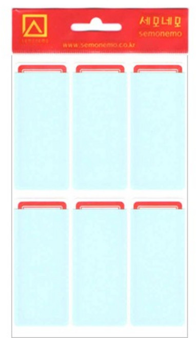 [세모네모] 보호견출지 407 (7매), 적색