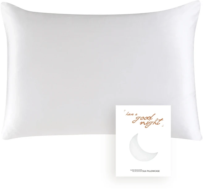 OEKO-TEX가 포함된 22 Momme 순수 실크 베갯잇 모발 및 피부용 6A 등급 섬유 앞면은 Lenzing Tencel, 03 51x66cm(20x26 inch), 06 Ivory, 1개