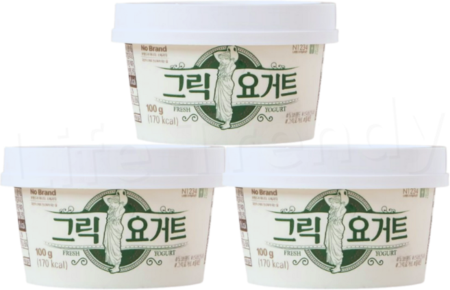 노브랜드 그릭요거트 냉장 수량, 3개, 100g