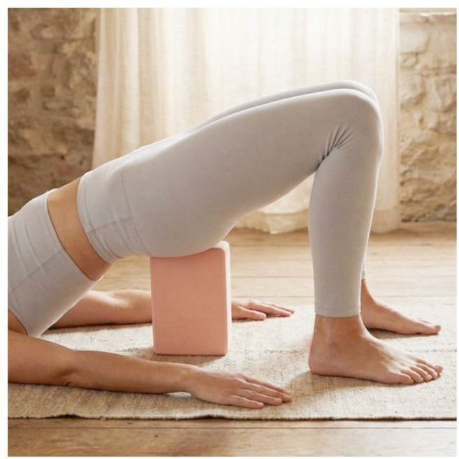 요가블럭 EVA 운동블럭 요가용품 스트레칭 필라테스 자세교정 균형보조 핑크, 요가블럭 EVA 운동블럭 요가용품 스트레칭 필라테스 자