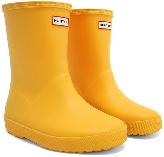 헌터 키즈 퍼스트 아동 주니어 레인부츠 장화 장마 옐로 HFRK0032252-RYL