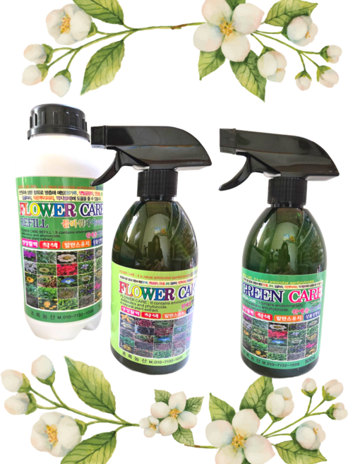 마법의 정원 그린 플라워 케어 다육이 식물 관리제 원예용 친환경 다목적 살충 영양 발아제, 플라워케어500ml, 1개