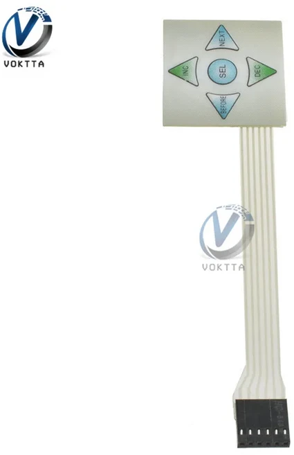 1pc 1x2 1x3 1x5 매트릭스 어레이 2Key 3Key 5Key 멤브레인 스위치 키패드 매트릭스 멤브레인 스위치 제어, 03 1x5 5Key