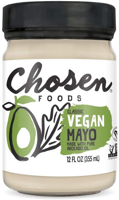 초즌 푸드 비건 아보카도 오일 마요네즈 – 100% 순수 식 Chosen Foods Vegan Avocado Oil Mayo – 100% Pure Plant-Based Glute, 1개