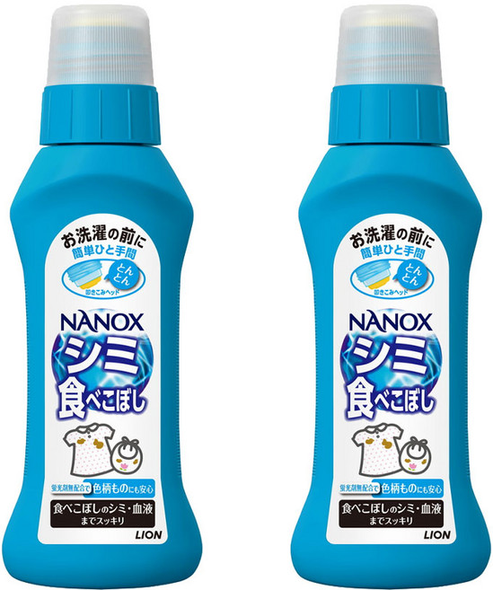 라이온 NANOX 나녹스 부분세탁 얼룩용 2세트, 2개, 160g