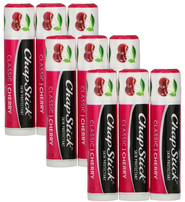 챕스틱 립 케어 스킨 프로텍턴트 클래식 4g, Cherry, 9개