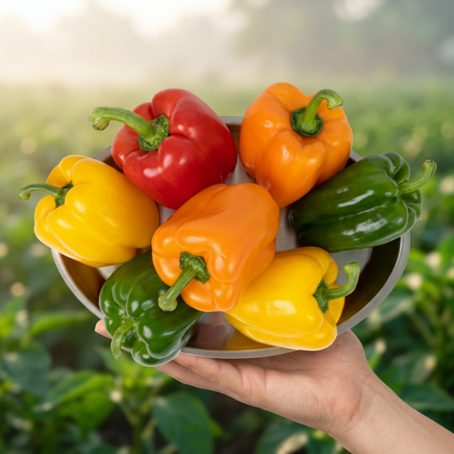 국내산 아삭한식감 혼합 못난이 파프리카, 1박스, 3kg(가정용 혼합구성)