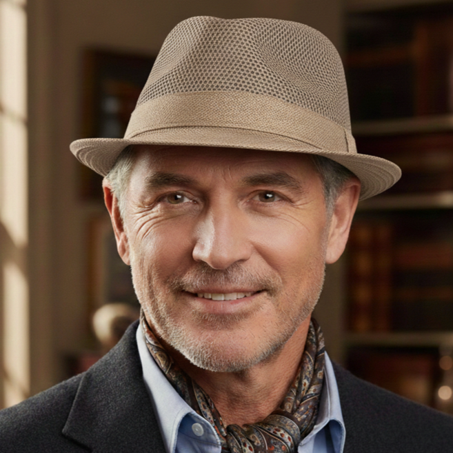 더토토리 CH53 메쉬 통풍 중년남성 중절모 페도라 여름모자