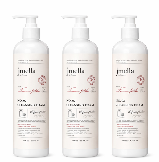 제이멜라 팜므파탈 저자극 여드름 케어 페이셜 클렌징 폼 500ml, 3개