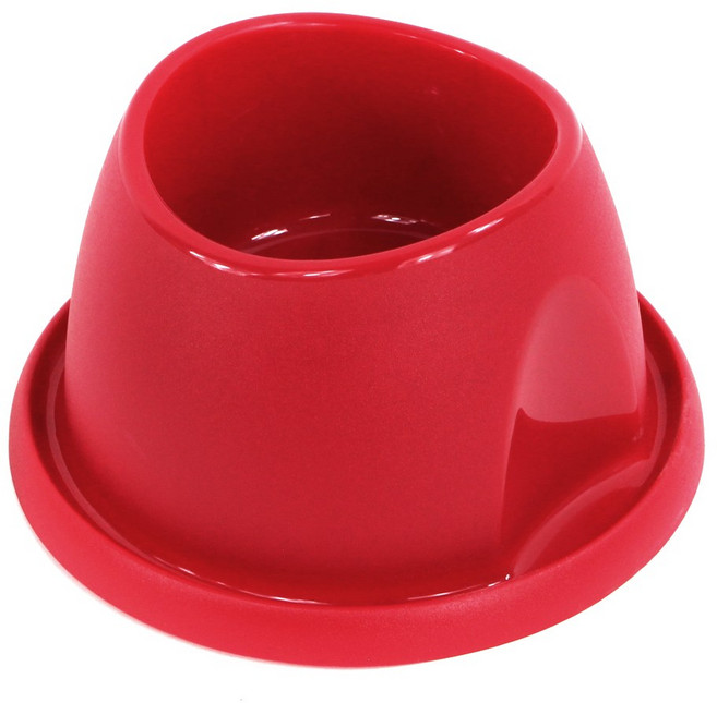 지올플라스트 코키 식기(레드_S) 개미방지 강아지 고양이 길냥이식기, 1개