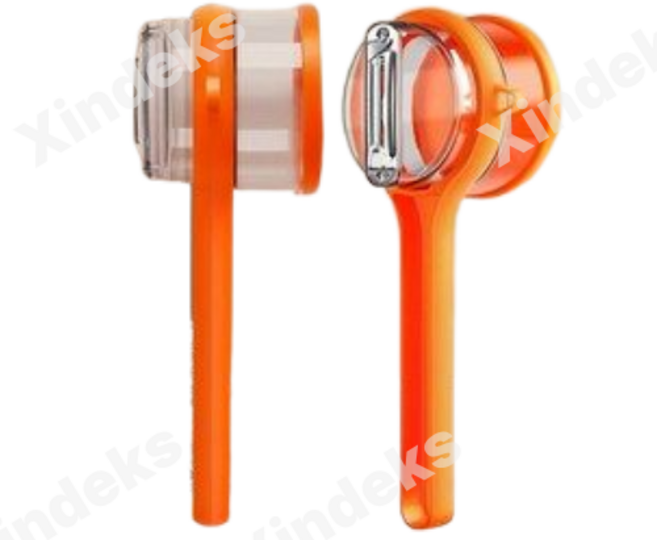 껍질먹는 양손잡이 채칼필러 1개, 3개, 오렌지색