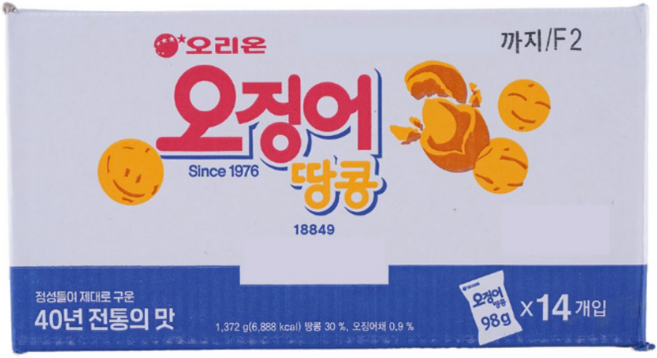 오리온 오징어 땅콩, 1.372kg, 1박스