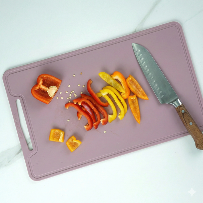 소노리떼 국산 실리콘 도마 다양한 색상 도마, 핑크, 1개