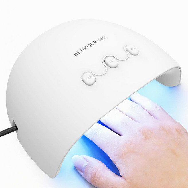 BQL18 USB 휴대용 젤 네일 램프 54W 강력 출력 젤 경화기 스마트 센서 UV LED 셀프, 1개