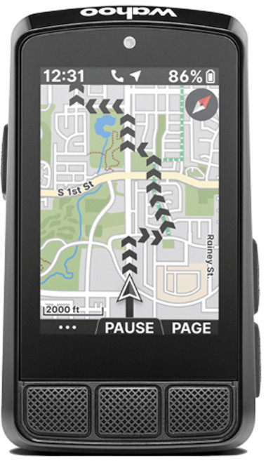 와후 엘리먼트 볼트 3 GPS 속도계 자전거 네비게이션, 블랙, 1개