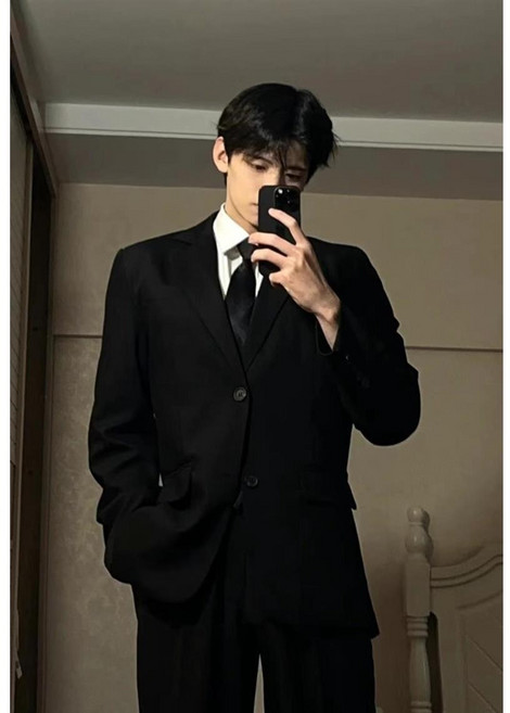 스타일닥터 남자 정장 자켓 사계절 슬림핏 두버튼 정장 기본 캐주얼 아우터