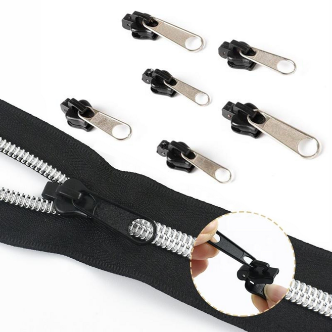 루니바 셀프 간편 지퍼 수선 키트, 1개, 은색