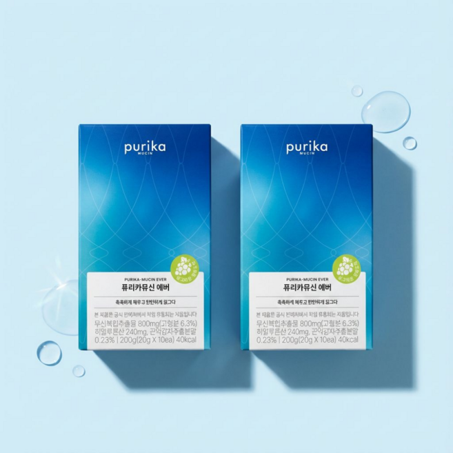 퓨리카뮤신 퓨리카 뮤신 에버 청포도맛 1box 10포, 10회분, 2개