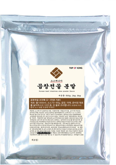 소스매니아 곱창전골소스, 1개, 1kg