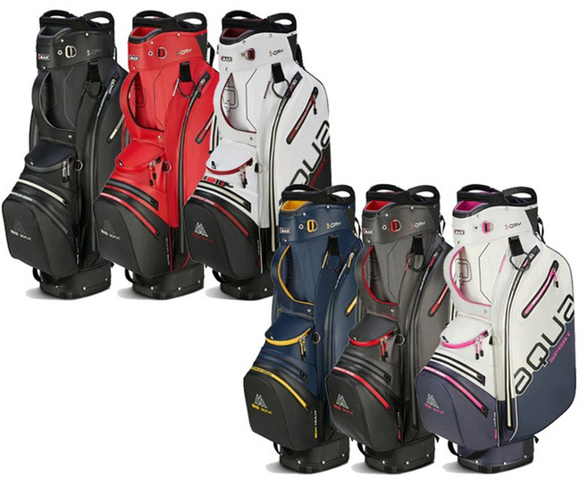 빅맥스 아쿠아 스포츠4 방수 골프 캐디백 카트백, 챠콜블랙레드