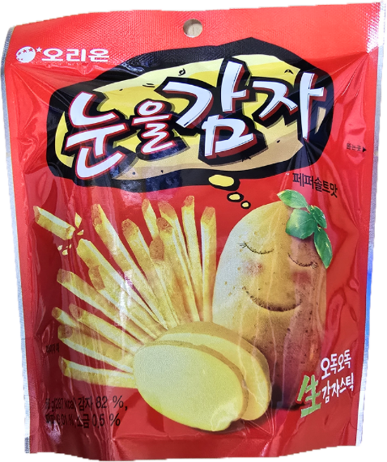 오리온 눈을감자 스낵, 56g, 1개