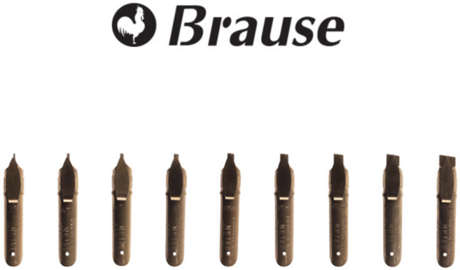 브라우스 딥펜 캘리그라피닙(0.5mm~5.0mm), 3.0mm