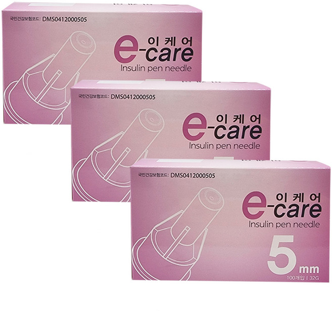 이케어 인슐린 펜니들 32G X 5mm, 3개, 100개입