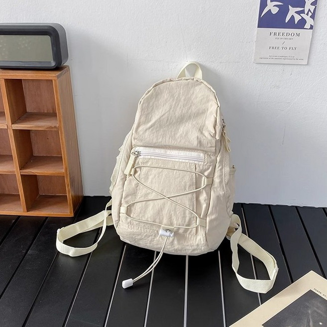 小巧登山背包, 米白色