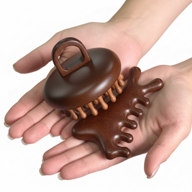 아르드 프리미엄 바디 두피 우드 괄사, 2종세트, 1개