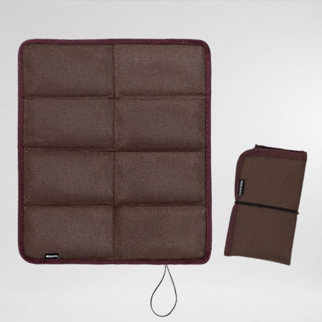 런시브 등산방석 1인용 접이식 휴대용 매트, 브라운