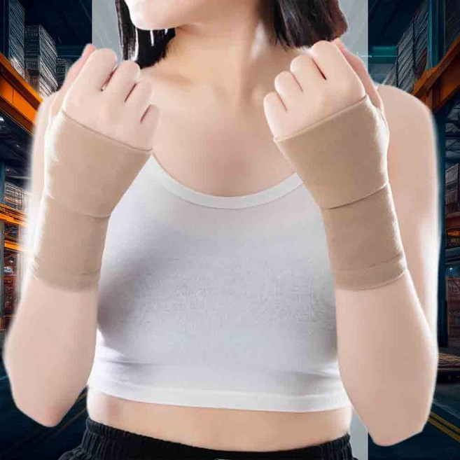 손목보호밴드 임산부손목보호대 스판밴드 골프손목 테니스손목아대 스포츠아대 얇은손목아대, 베이지/M