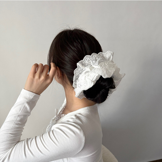 디아브 펀칭 레이스 곱창 머리끈 스크런치 곱창밴드