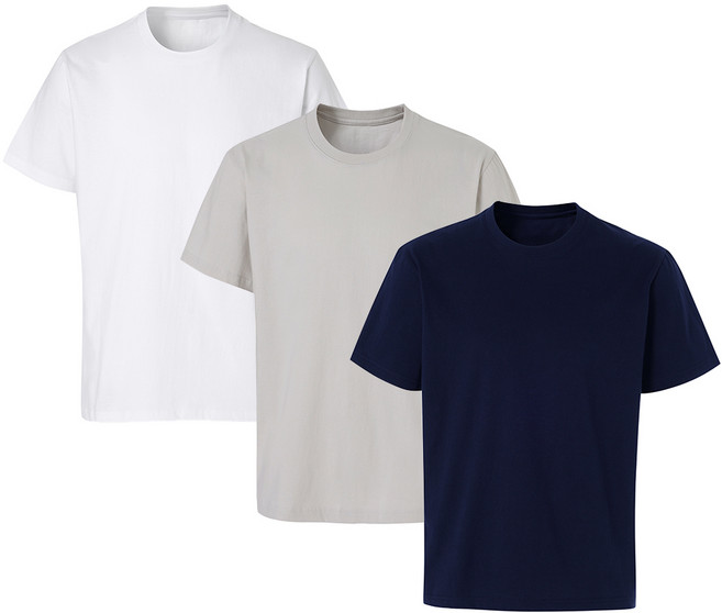 [1+1+1] 100% 순면 20수 국내생산 베이직 반팔 남녀공용 유색 라운드 무지 데일리 티셔츠