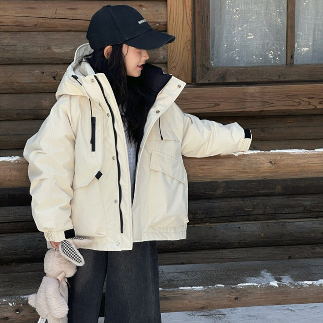 투에그 주니어 웰론 하이넥 후드 패딩 점퍼