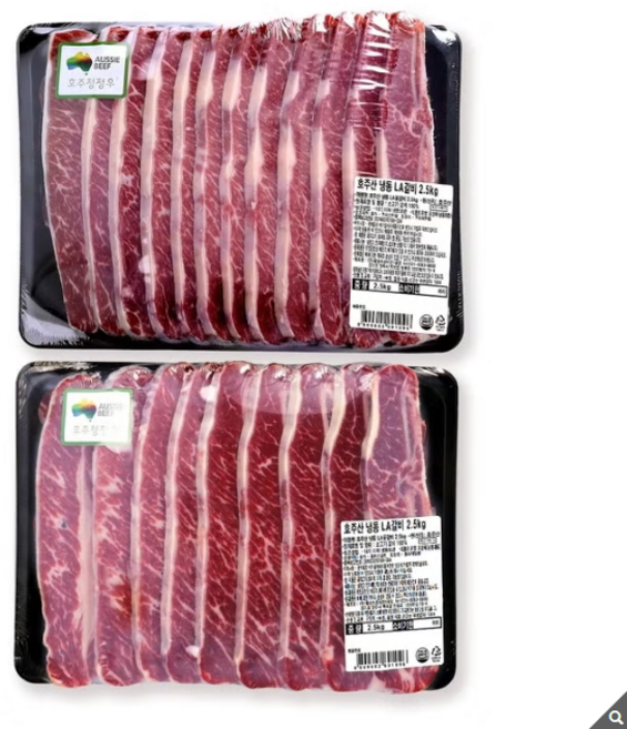 7위 - [코스트코 추석선물] 호주산 냉동 LA갈비 2.5kg x 2팩, 1개