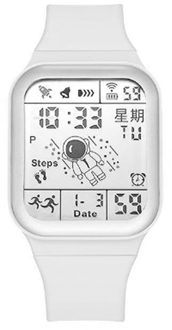 클래식 트렌디 학생 커플 패션 우주 전자 손목 시계