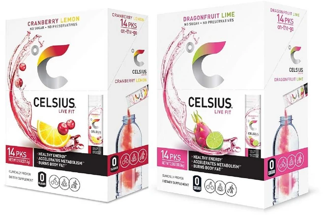 셀시어스 온더고 제로 에너지 파우더 스틱 크랜베리 레몬/드래곤프루트 라임 각 14개 140062 - 쿠팡