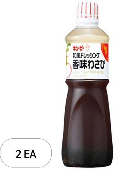 큐피 와사비 드레싱, 1L, 2개