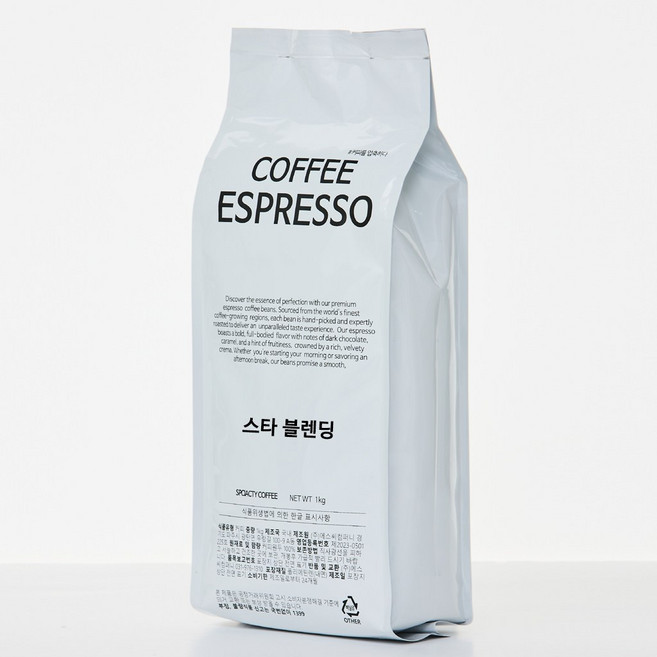 커피 에스프레소 스타 블렌딩 원두커피, 1개, 1kg