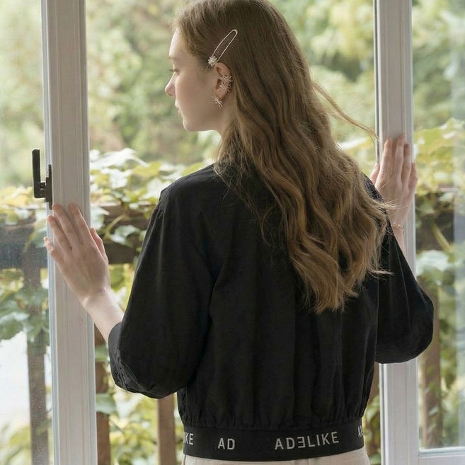 아델라이크 칠부소매 쿨링 자켓블라우스 빅사이즈 여성의류 칠부소매 블라우스 빅사이즈 여성 골프웨어 파크골프 쉬폰 블라우스 여름 블라우스 여름 파크골프옷 빅사이즈 자켓형블라우스