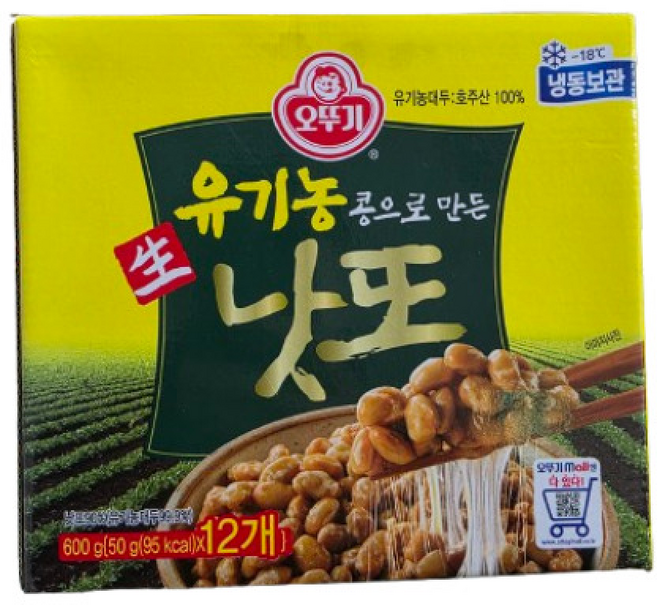 오뚜기 유기농 낫또 (아이스박스), 2개, 600g