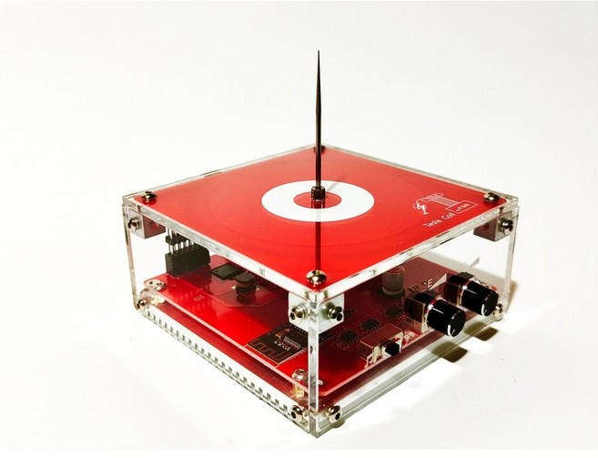 테슬라 코일 스피커 번개발생기 블루투스 과학교구 조명, 빨간색, 컬러 박스