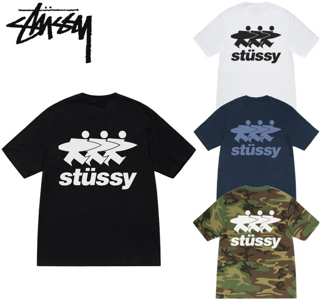 스투시 서프워크 STUSSY 여성 남성 반팔 티셔츠
