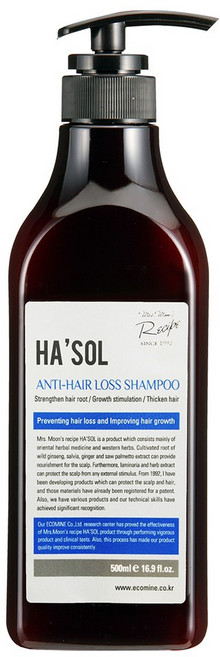 헤솔 안티헤어로스 샴푸 두피 케어 500ml, 500g, 1개