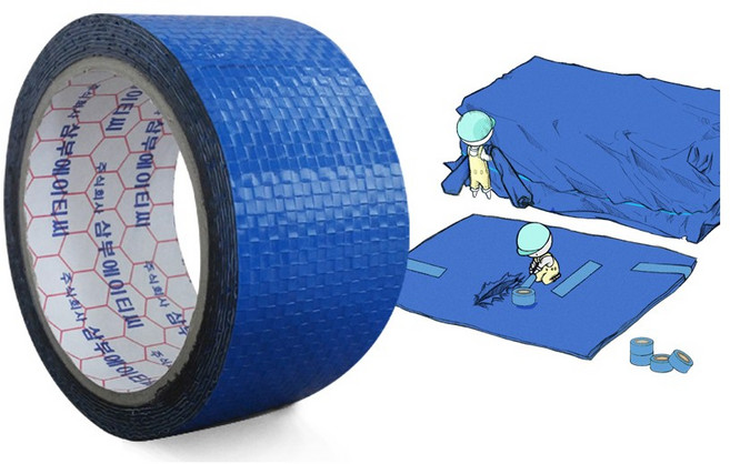 삼부 천막보수테이프(SB8401) 갑바테이프, 갑바테이프100mm x 3m, 1개