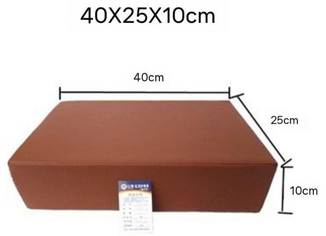 찜질방 가죽 베개 방수 PU 스펀지 쿠션 한의원 사우나 목침 요양원, 기준, 가죽 표면 매트 (40x25x10), 1개